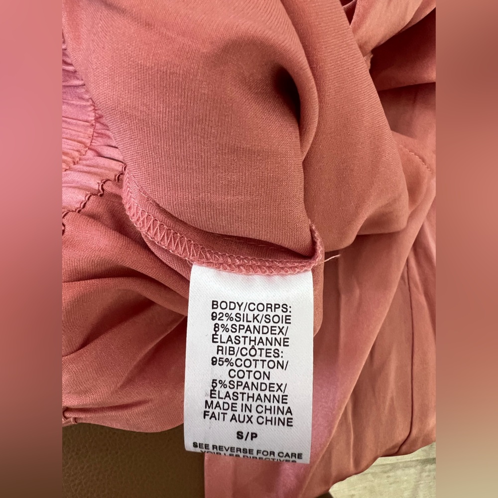 NWT CAMI NYC Silk Blend Pink Joggers Pants Sz S - Picture 14 of 14